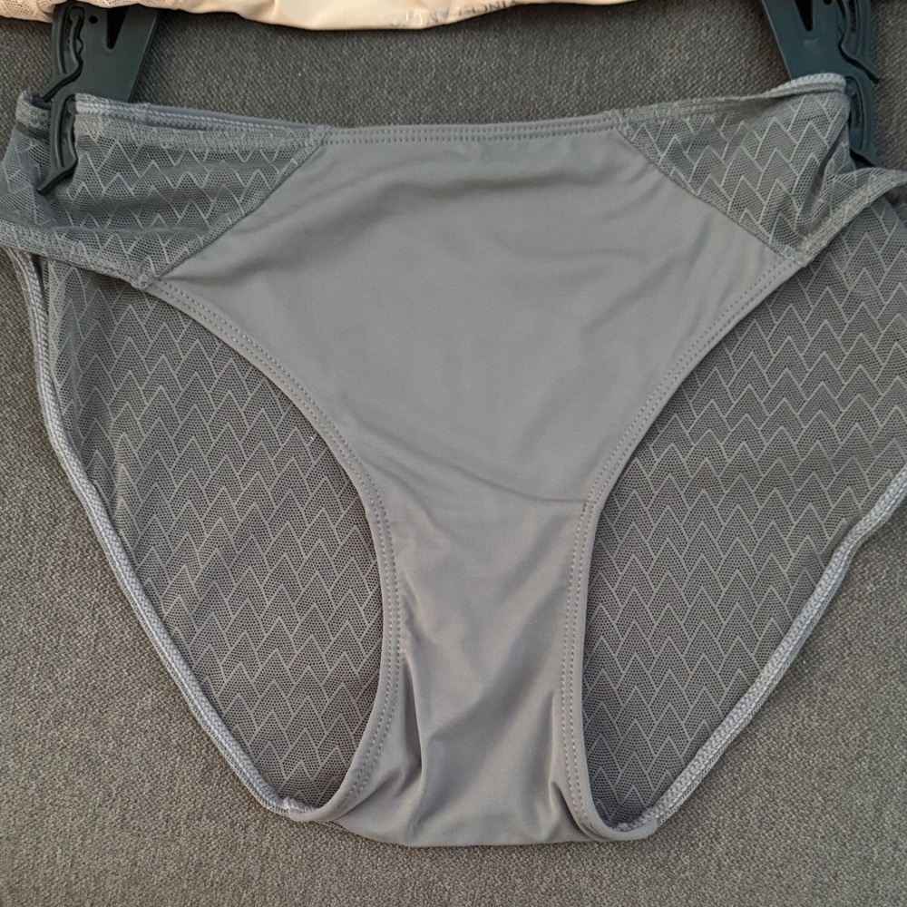 Vince Camuto Floral and Solid Panty Set - Cream, Pink, Gray - Picture 5 of 13